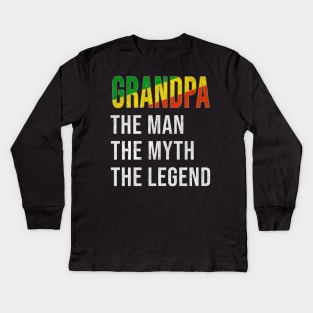 Grand Father Congon Grandpa The Man The Myth The Legend - Gift for Congon Dad With Roots From  Republic Of The Congo Kids Long Sleeve T-Shirt